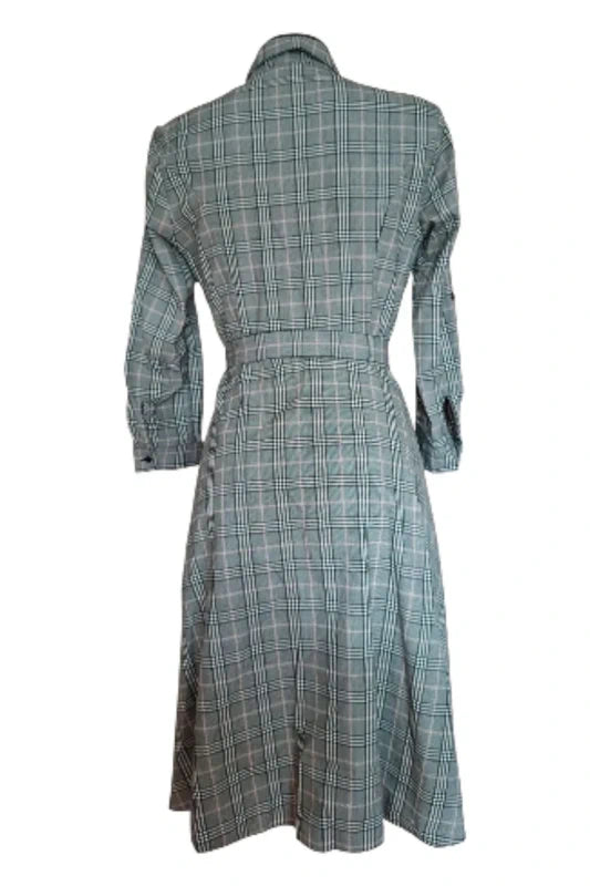 Elegancka Sukienka Koszulowa Mohito Krata Kratka Midi 36 S Święta