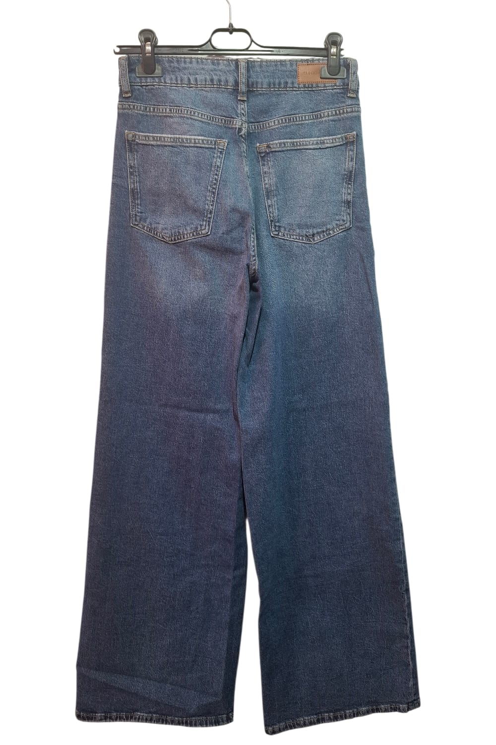 Jeansy Clockhouse Wide Leg High Waist Rozmiar 36 Szerokie Nogawki Y2K Denim