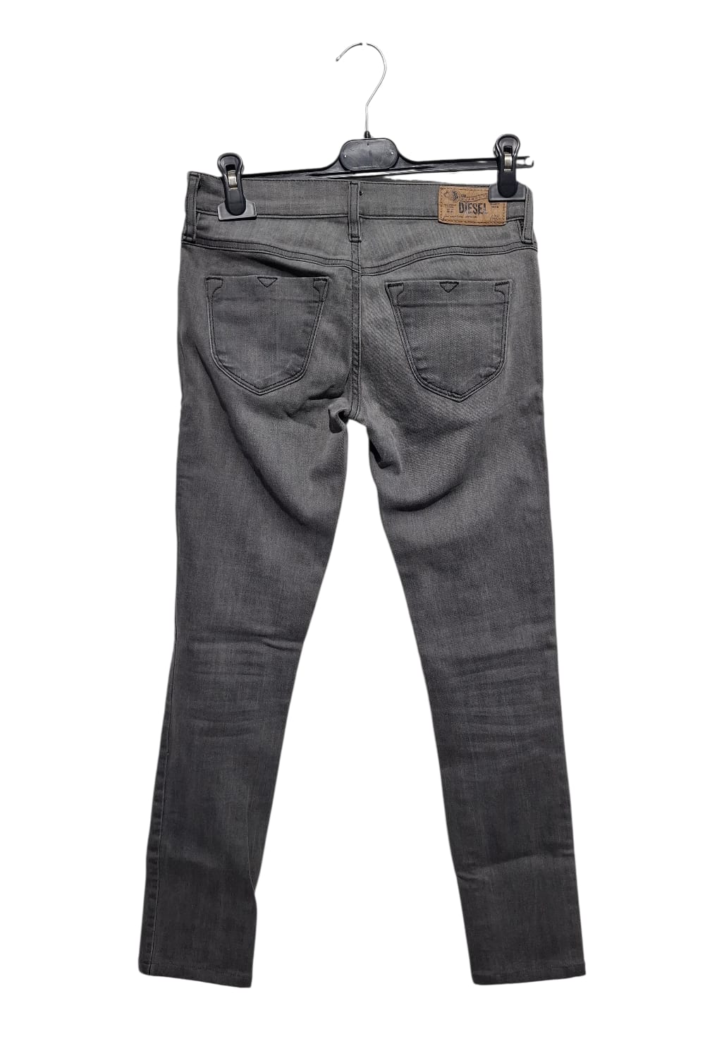 Oryginalne Jeansy Diesel Livier W27 Szare Slim Low Waist