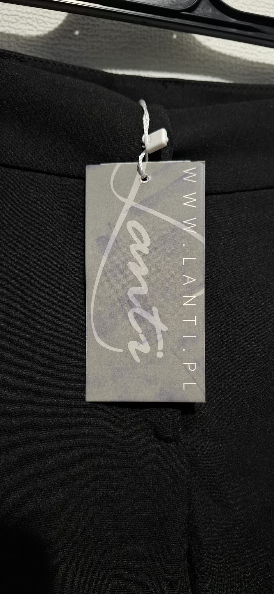 Eleganckie Czarne Spodnie Lanti 36 Klasyczne Biurowe Proste 7/8