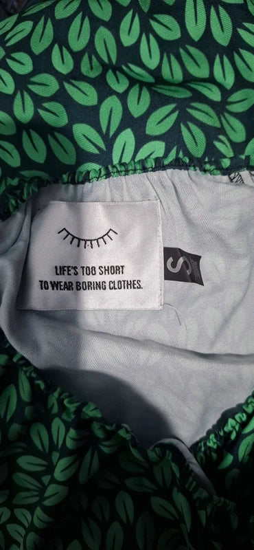 NAOKO Sukienka Havana Liście Midi Kopertowa Wrap Dress S Wiskoza