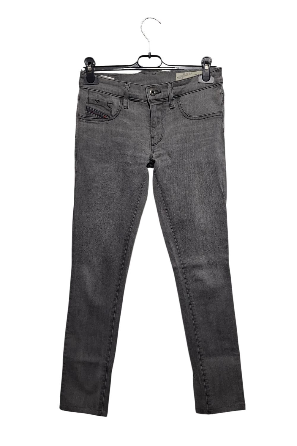 Oryginalne Jeansy Diesel Livier W27 Szare Slim Low Waist