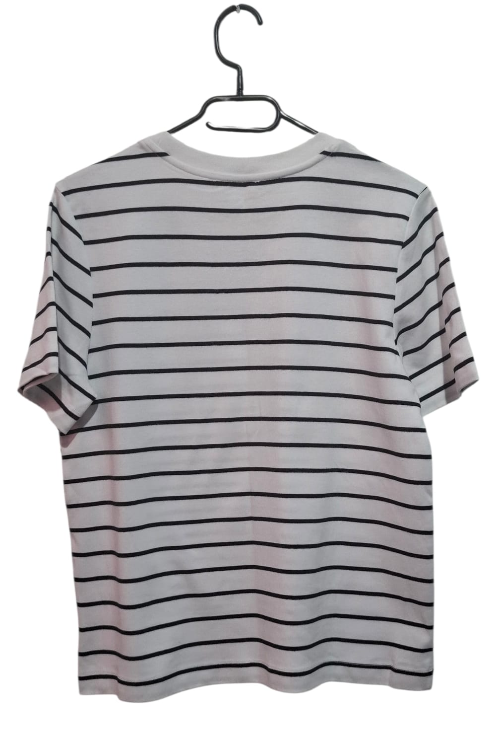 Biała Koszulka w Czarne Paski RESERVED Mercerized Cotton Rozmiar M (oversize)