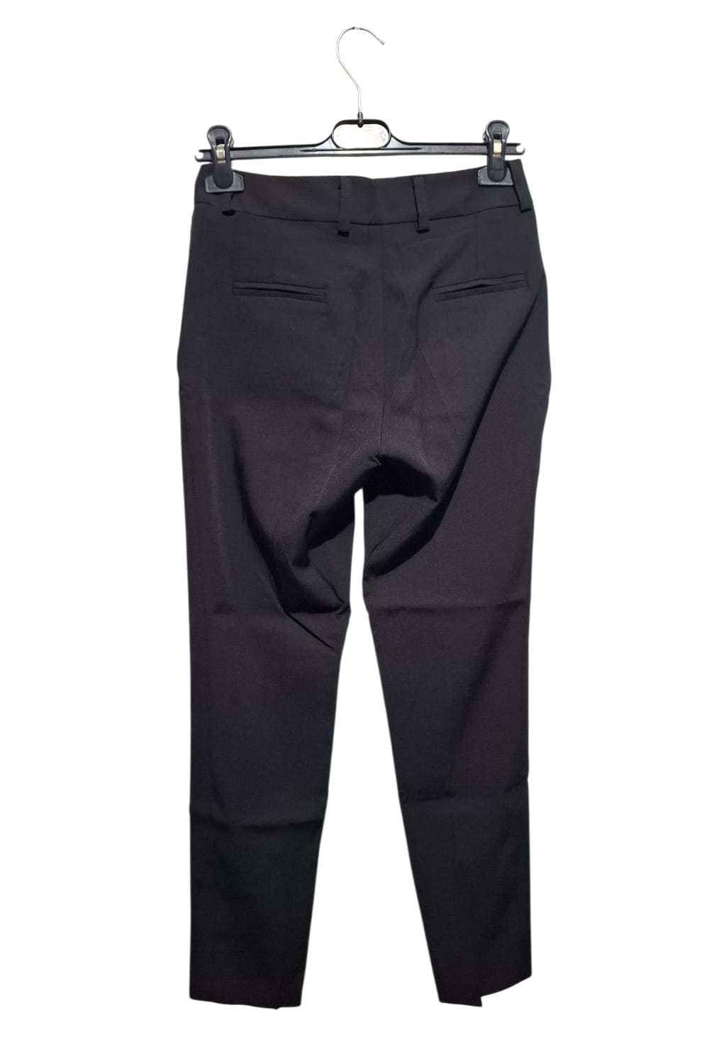 Eleganckie Czarne Spodnie Lanti 36 Klasyczne Biurowe Proste 7/8