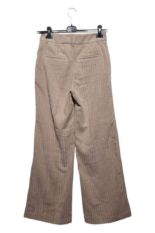 Benetton Damskie Sztruks Szerokie Beżowe Piaskowe Rozmiar IT 42/UK 10