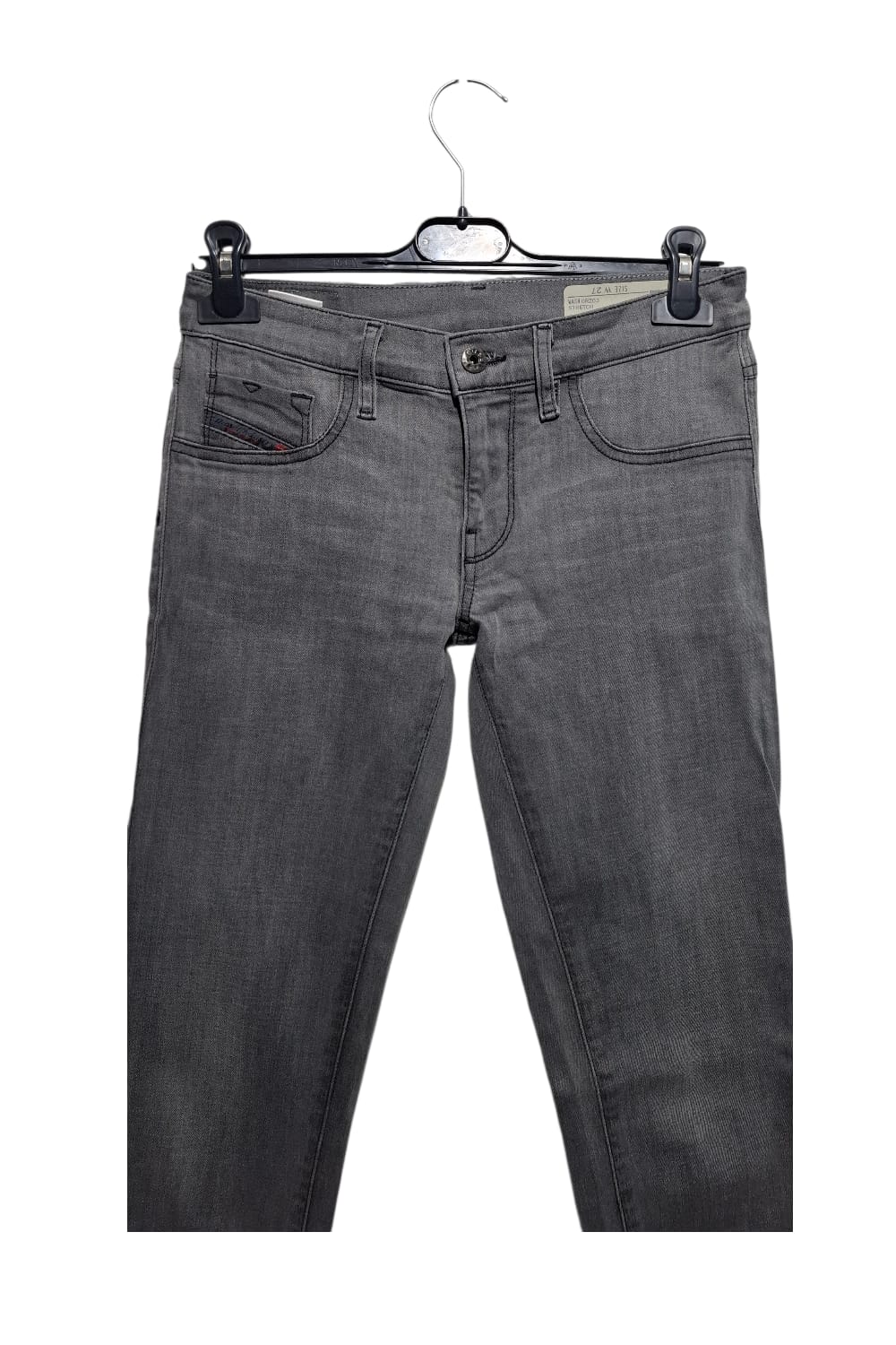 Oryginalne Jeansy Diesel Livier W27 Szare Slim Low Waist