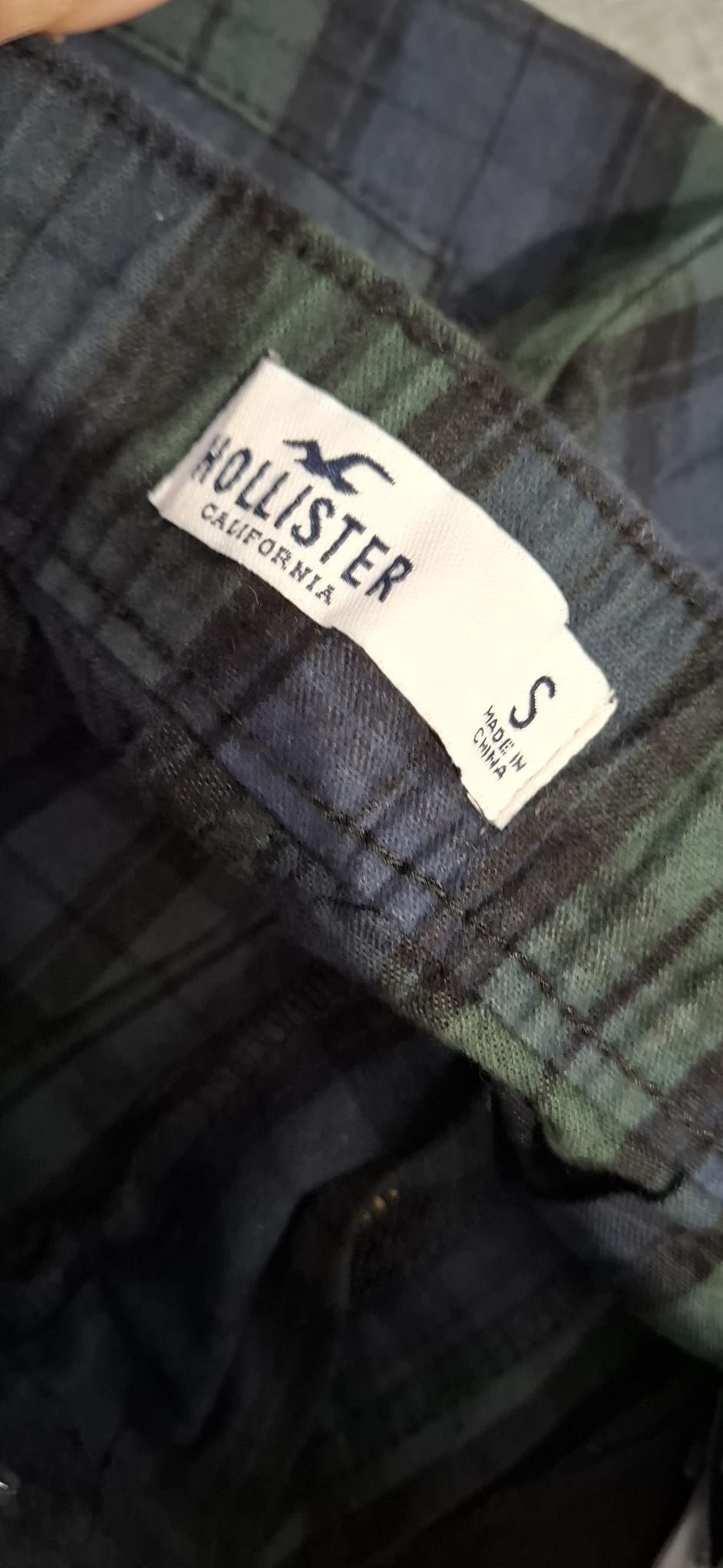 Hollister Spodnie Plaid Tartan Szkocka Krata Rozmiar S  Nowe z Metką