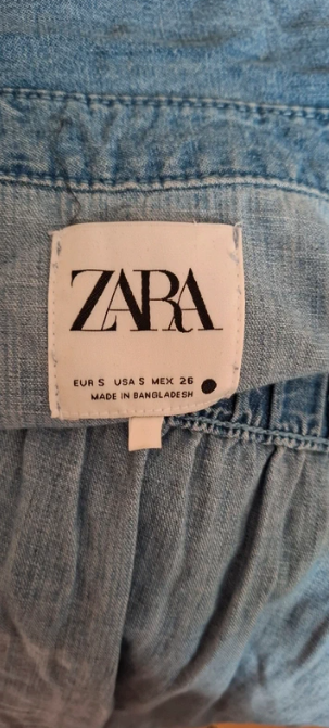 Jeansowa sukienka ZARA | 100% bawełna | Musthave jesieniary | S/36