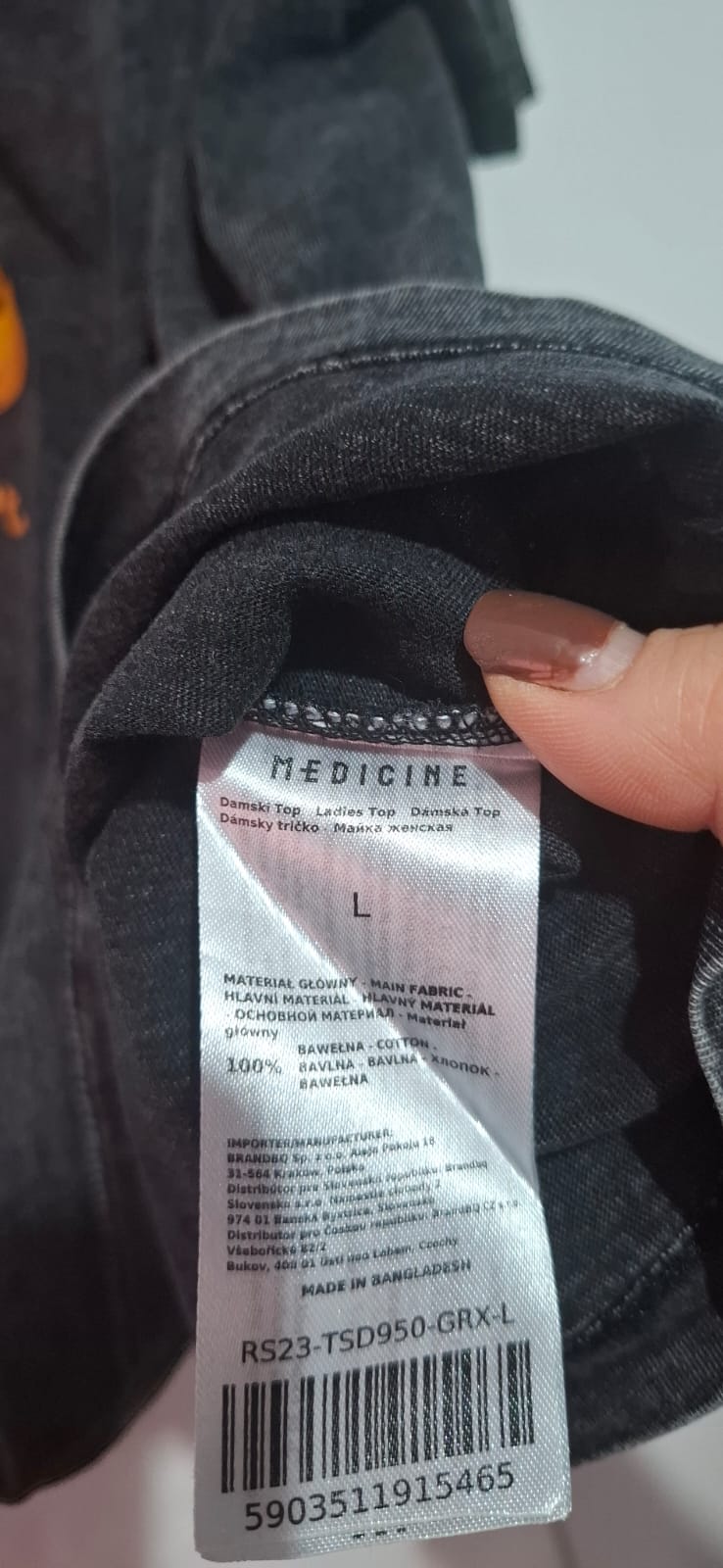 T-shirt damski koszulka Garrefield Medicine L /40 diet