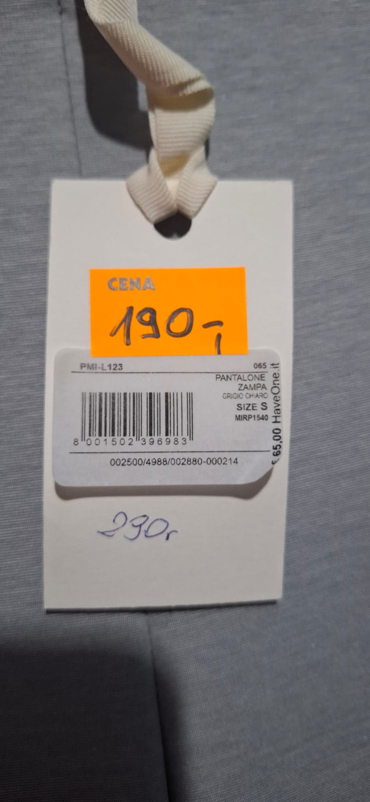 Eleganckie Szare Spodnie Dzwony Wysoki Stan Haveone Rozmiar S