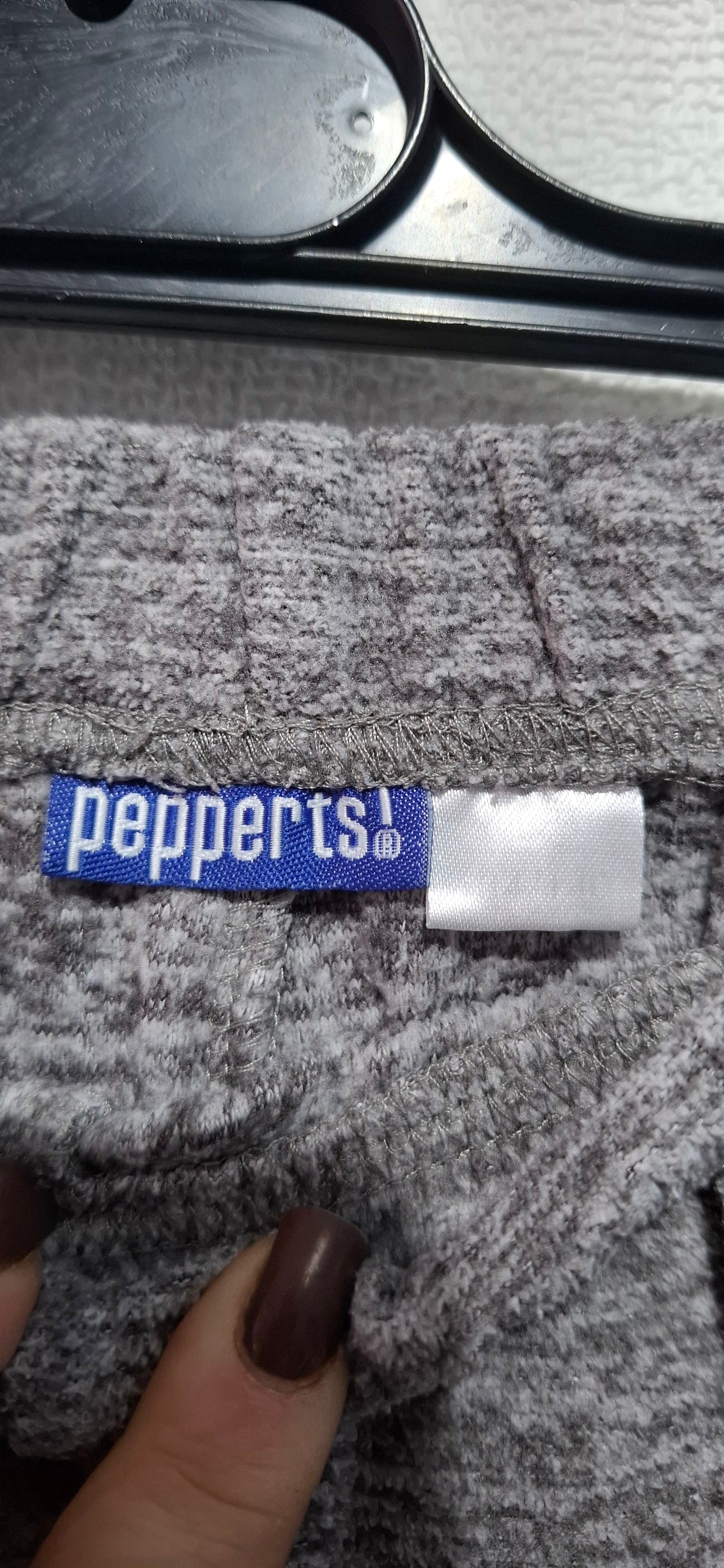 Spodnie Ocieplane Polar Pepperts! dla Dziewczynki/Chłopca 134 140 Szare Dresy