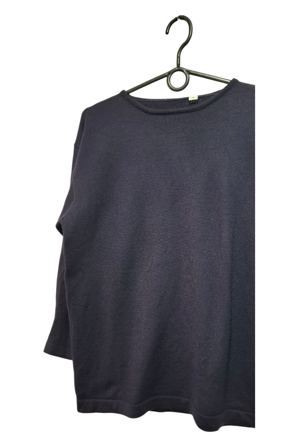 Granatowy Sweter Wełna/Akryl | Rozmiar M (Luźny) | Ciepły Basic