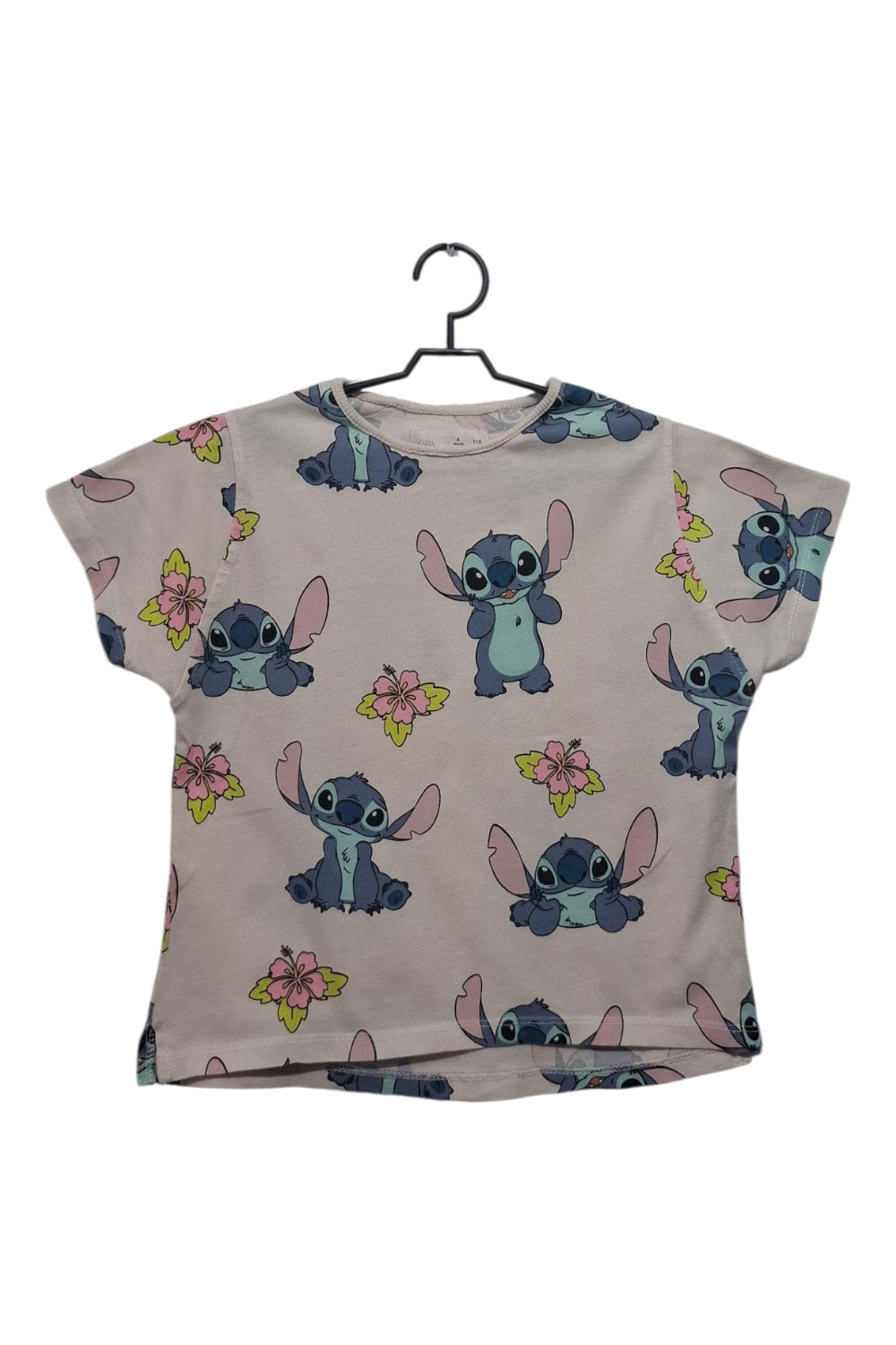 ZARA T-shirt Stitch i Kwiaty (Lilo i Stitch) Rozmiar 116 (6 lat)