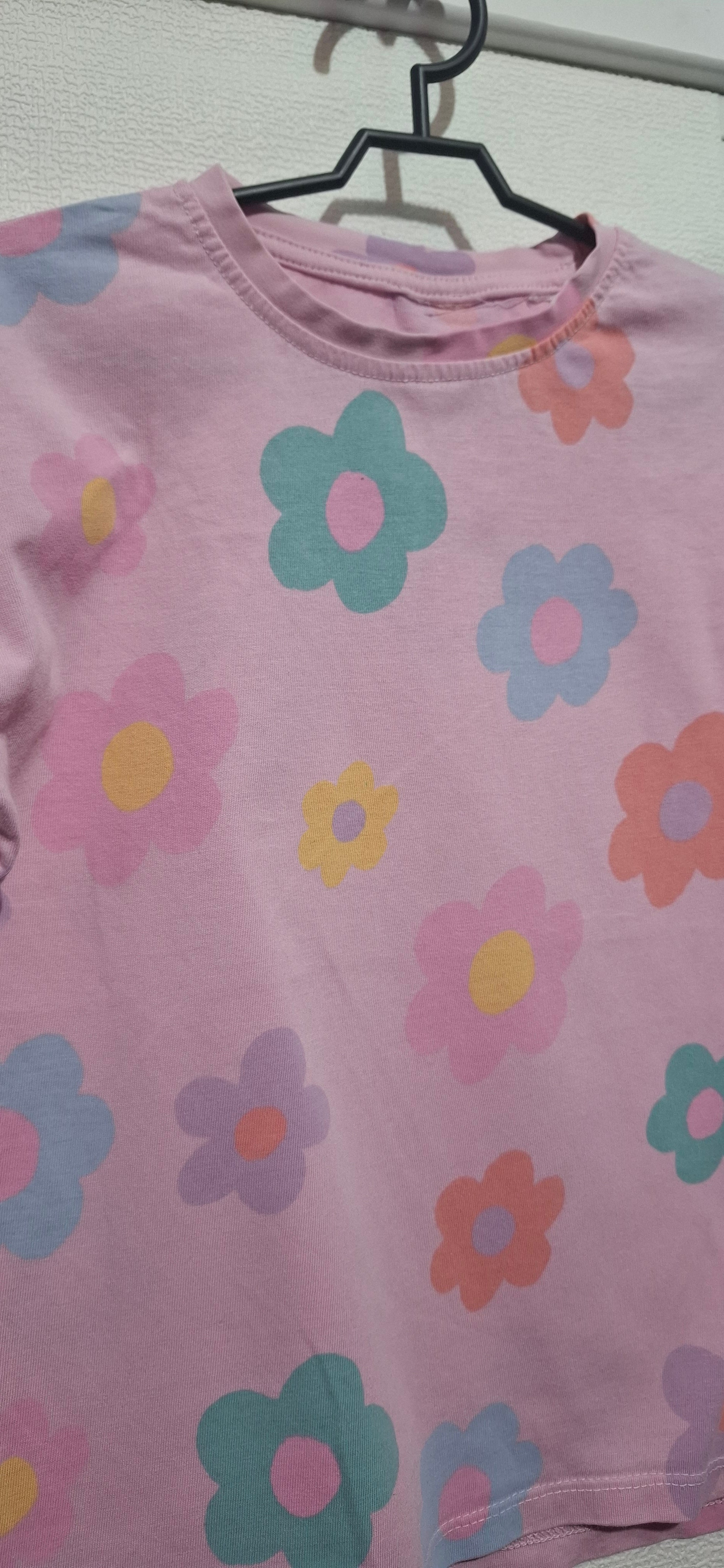 Koszulka Bluzka T-shirt dziewczęcy kwiaty kwiatuszki | ZARA | r. 116