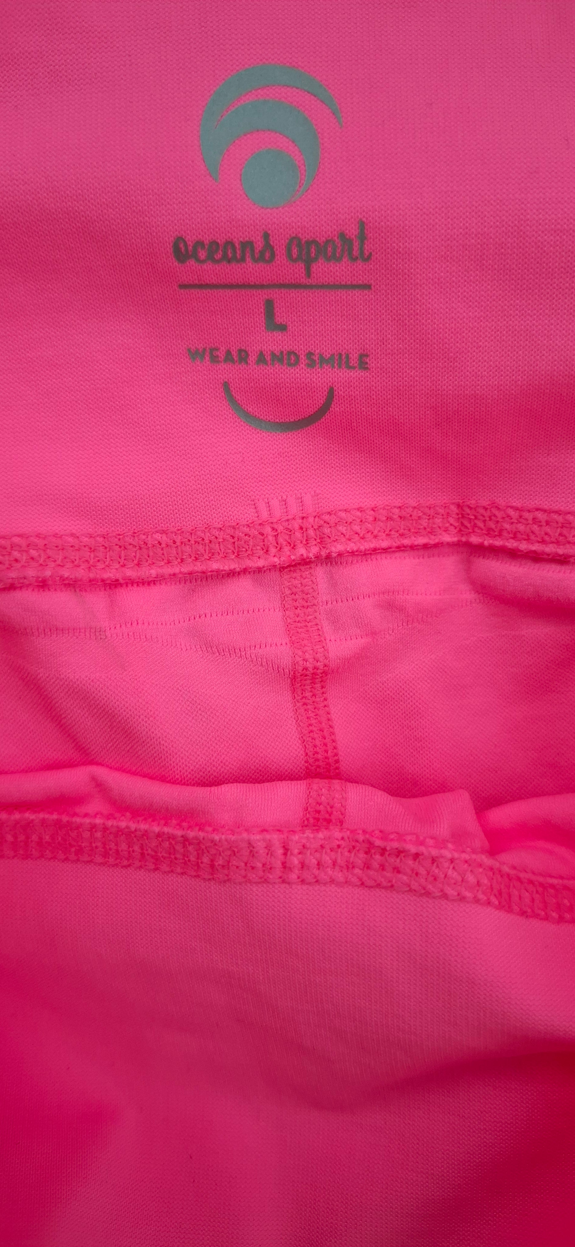 NEONOWE Legginsy Oceans Apart Rozmiar L Wysoki Stan Prążki