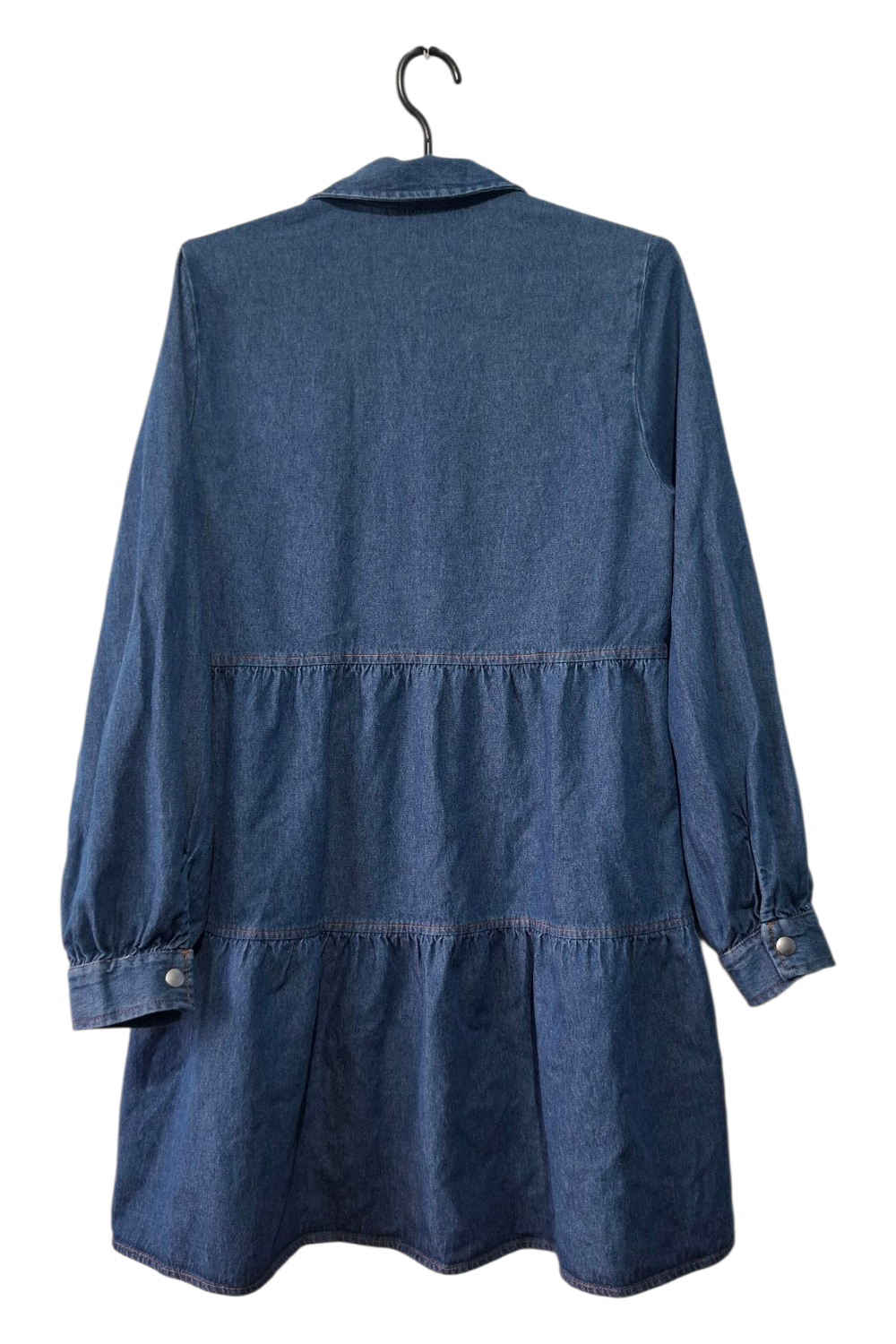 Jeansowa Sukienka ZARA Babydoll S 36 Z Falbanami Denim Napy Super Stan