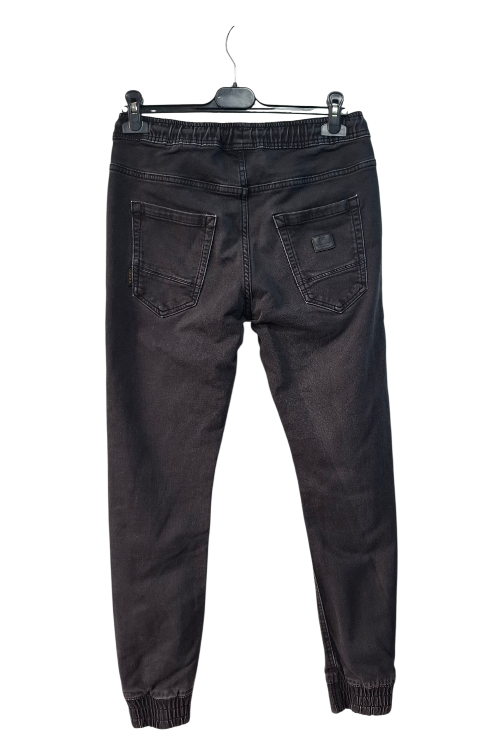 Cropp Denim Joggers W28 L32 Czarne Spodnie Dresowe Jeansowe Męskie/Unisex