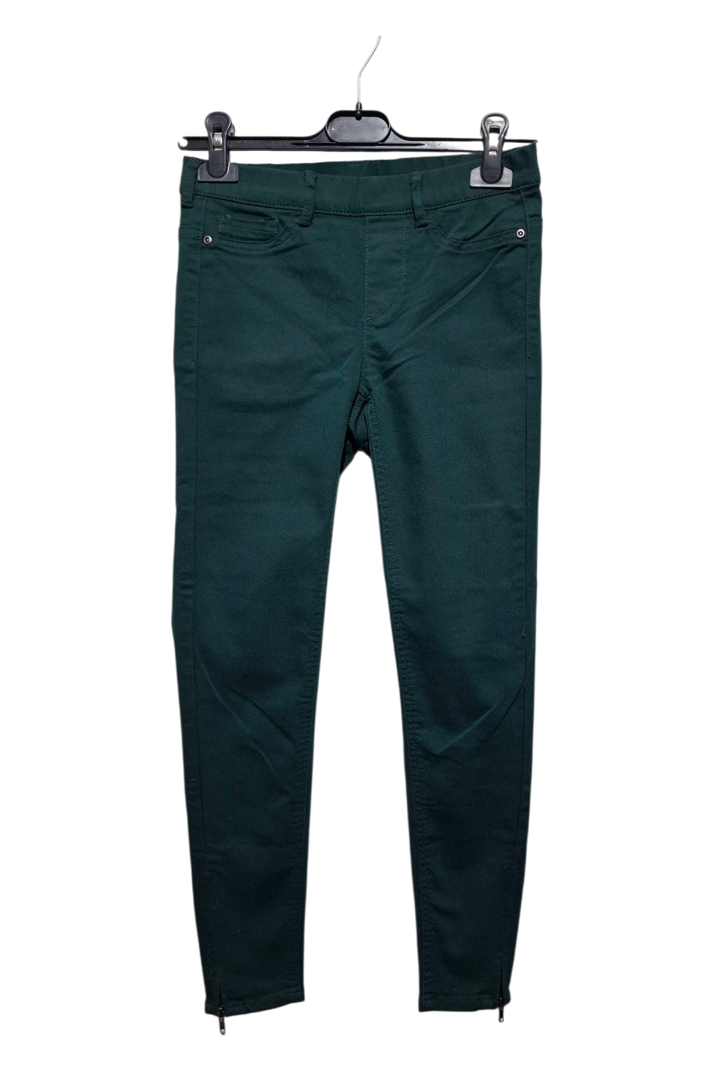 Tezenis Jeggings Skinny Fason Rurki Ciemna Zieleń XS Elastyczne