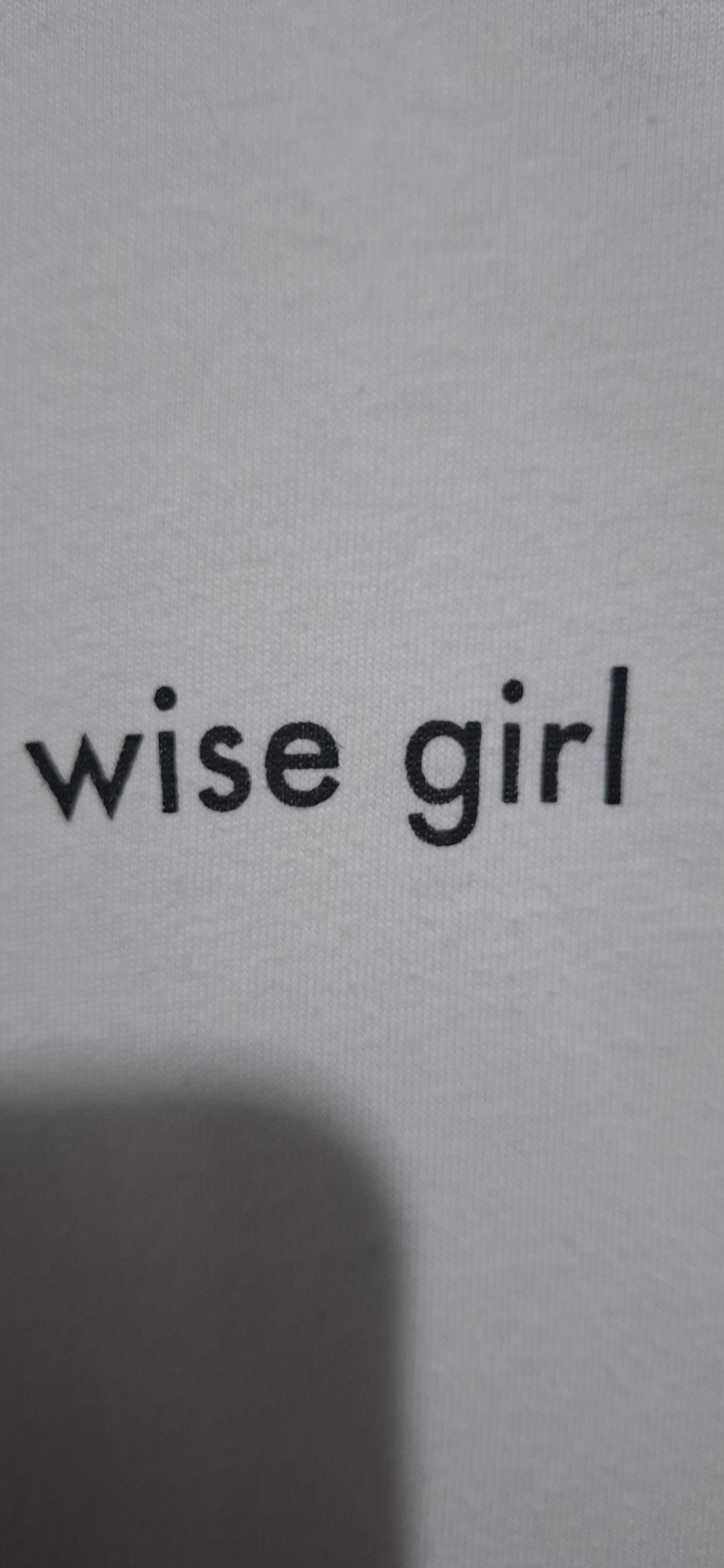 Koszulka Damska Shameless LIFE  M/38  "wise girl" Biała T-Shirt