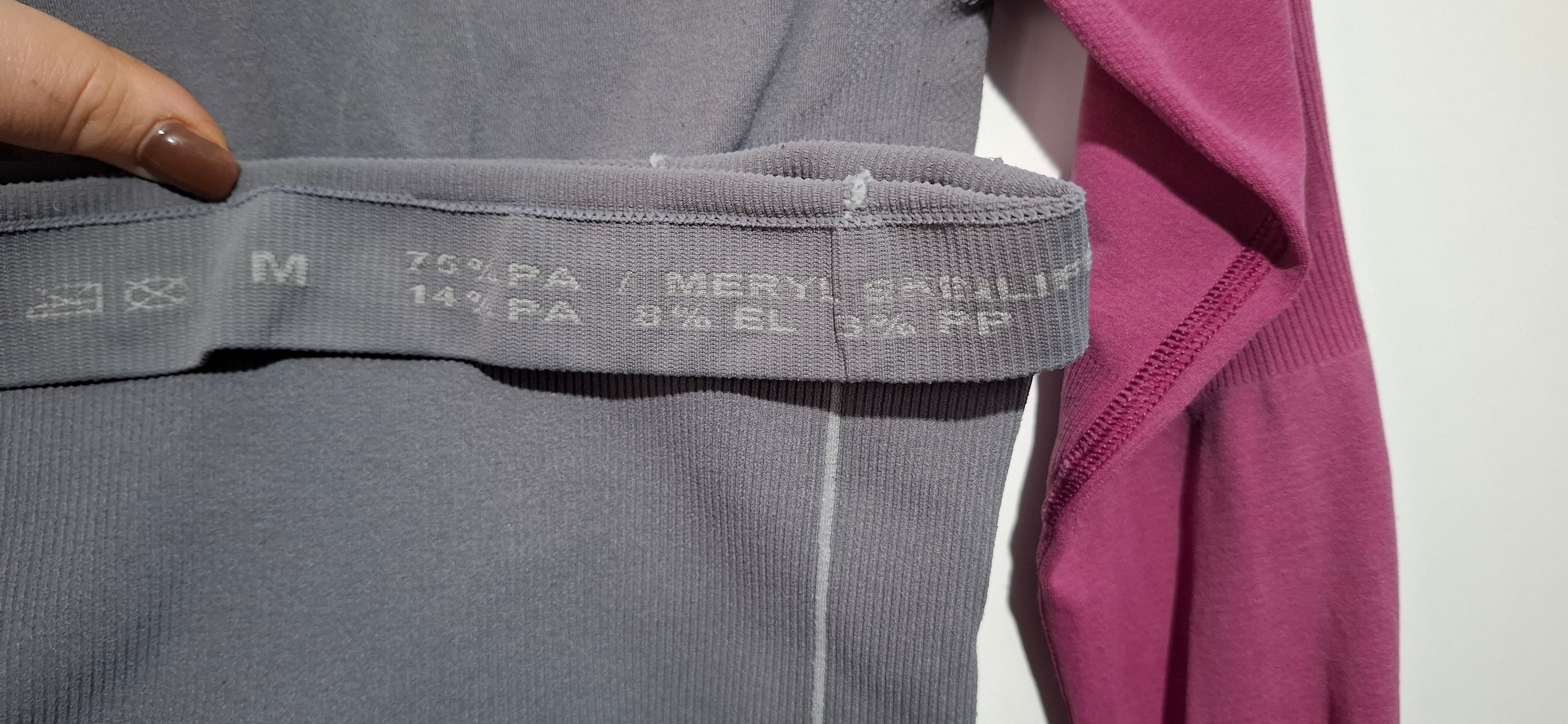 SHAMP Koszulka Termoaktywna MERYL Skinlife M Gray/Violet (Mikrodziurka/Zaciągnięcie)