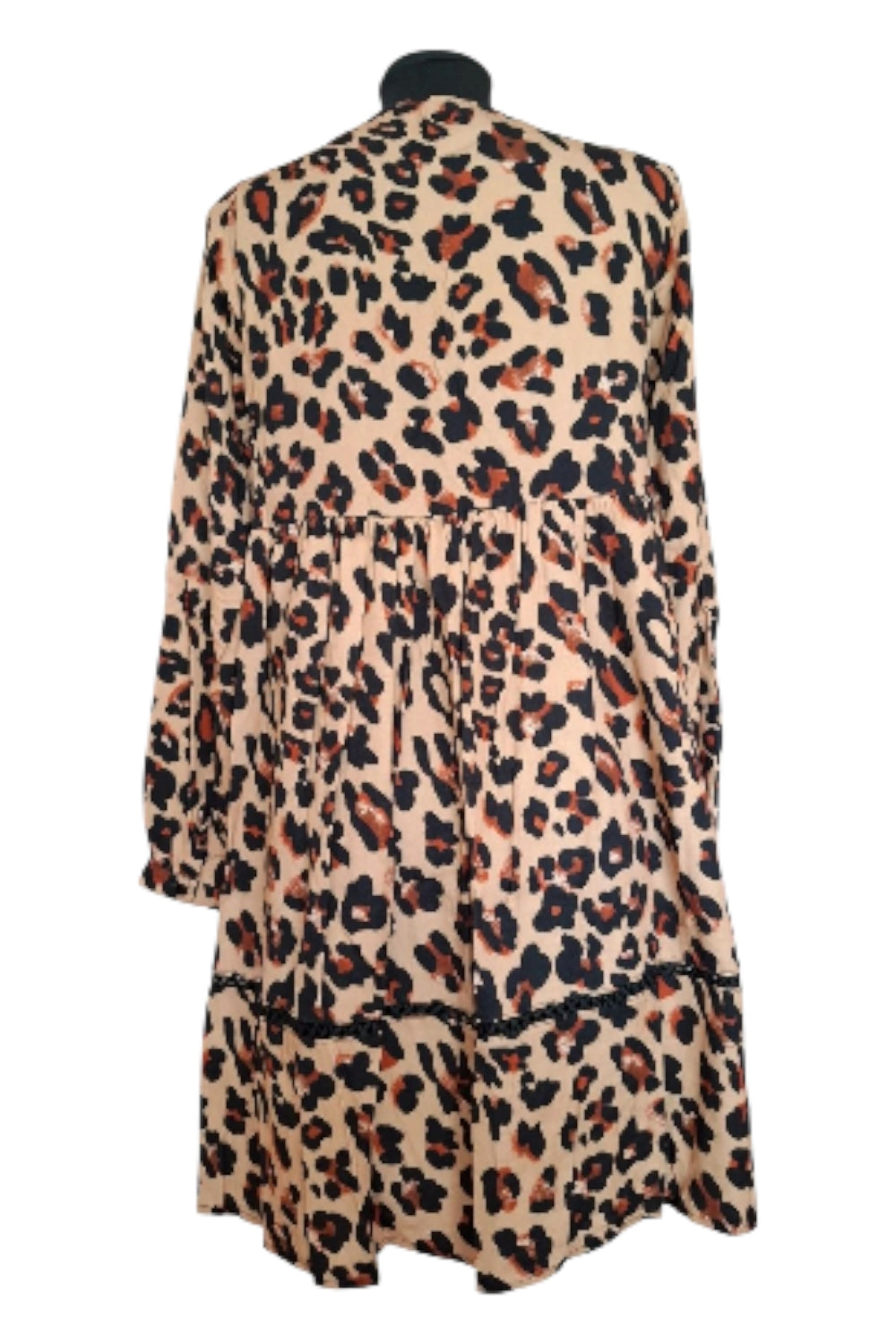 Sukienka Panterka Piu Bella S/M 100% Wiskoza Długi Rękaw SYLWESTER