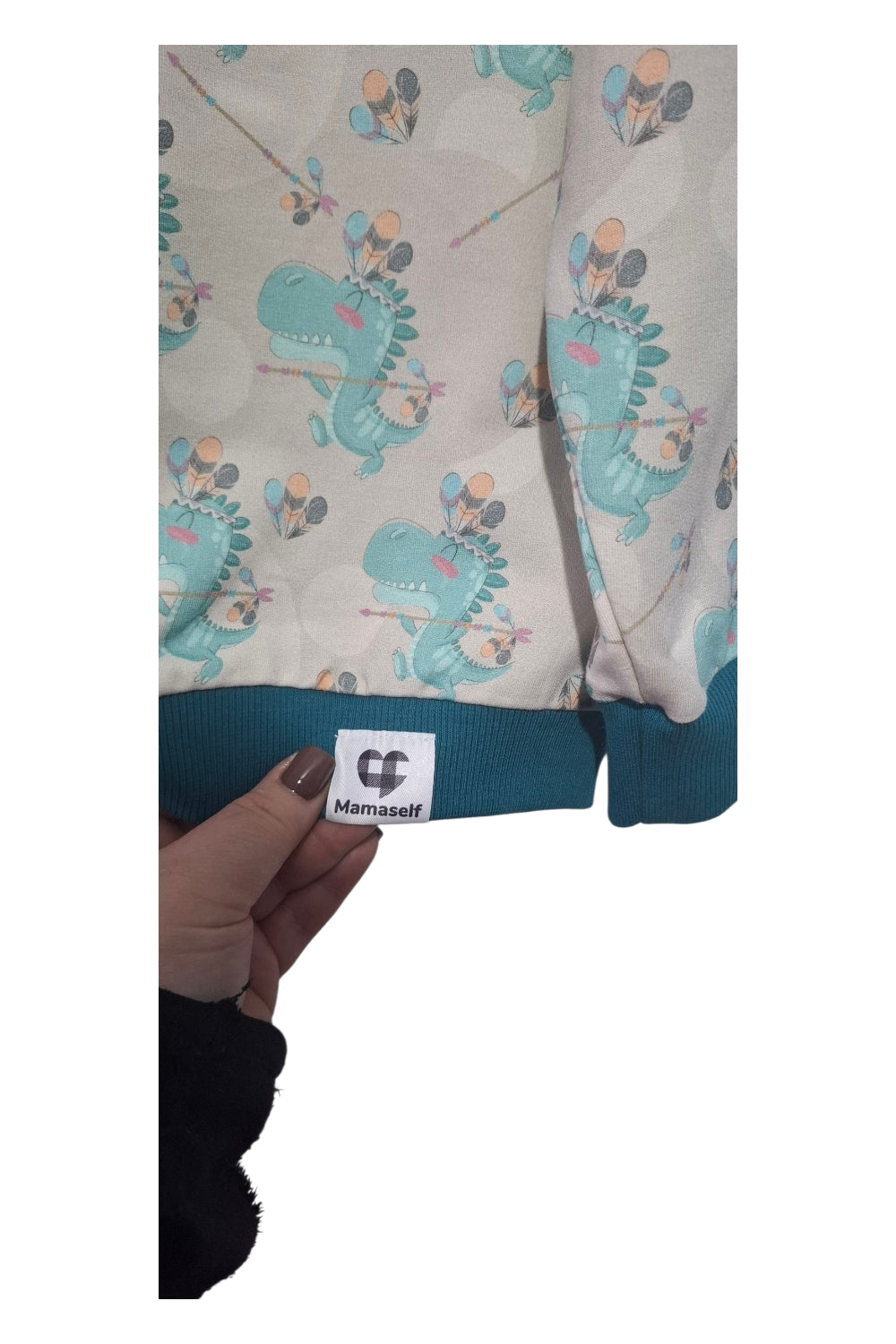 Bluza Dziecięca DINO z Kolcami - Indianin T-Rex - R. 122/128 - MAMASELF