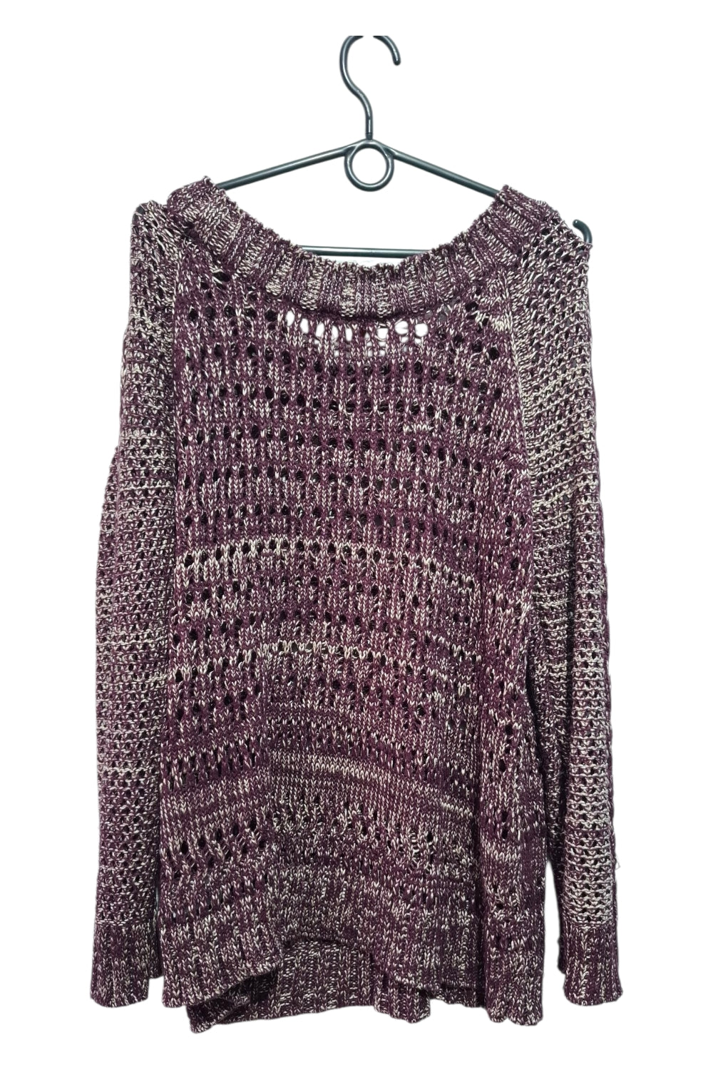 Sweter Oversize Narciso Rodriguez for DESIGNATION XL - Ażurowy, Marsala/Beż