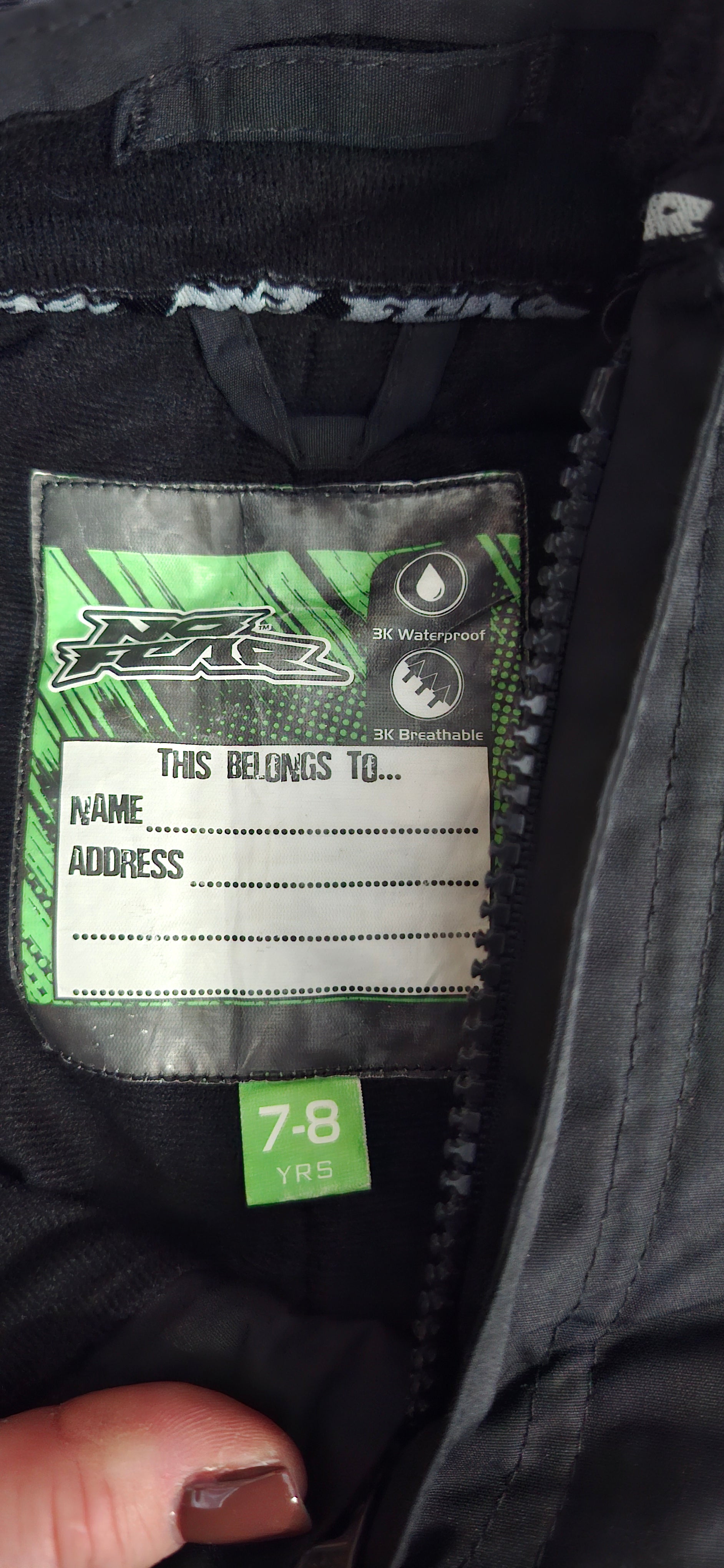 Spodnie Narciarskie/Snowboardowe No Fear Dziecięce 7-8 lat 3K Wodoodporne