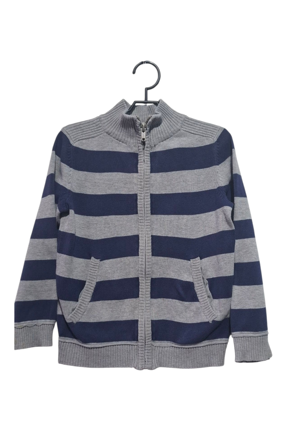 H&M Sweter Rozpinany Chłopięcy 110/116 Bawełna Paski (4-6 lat)