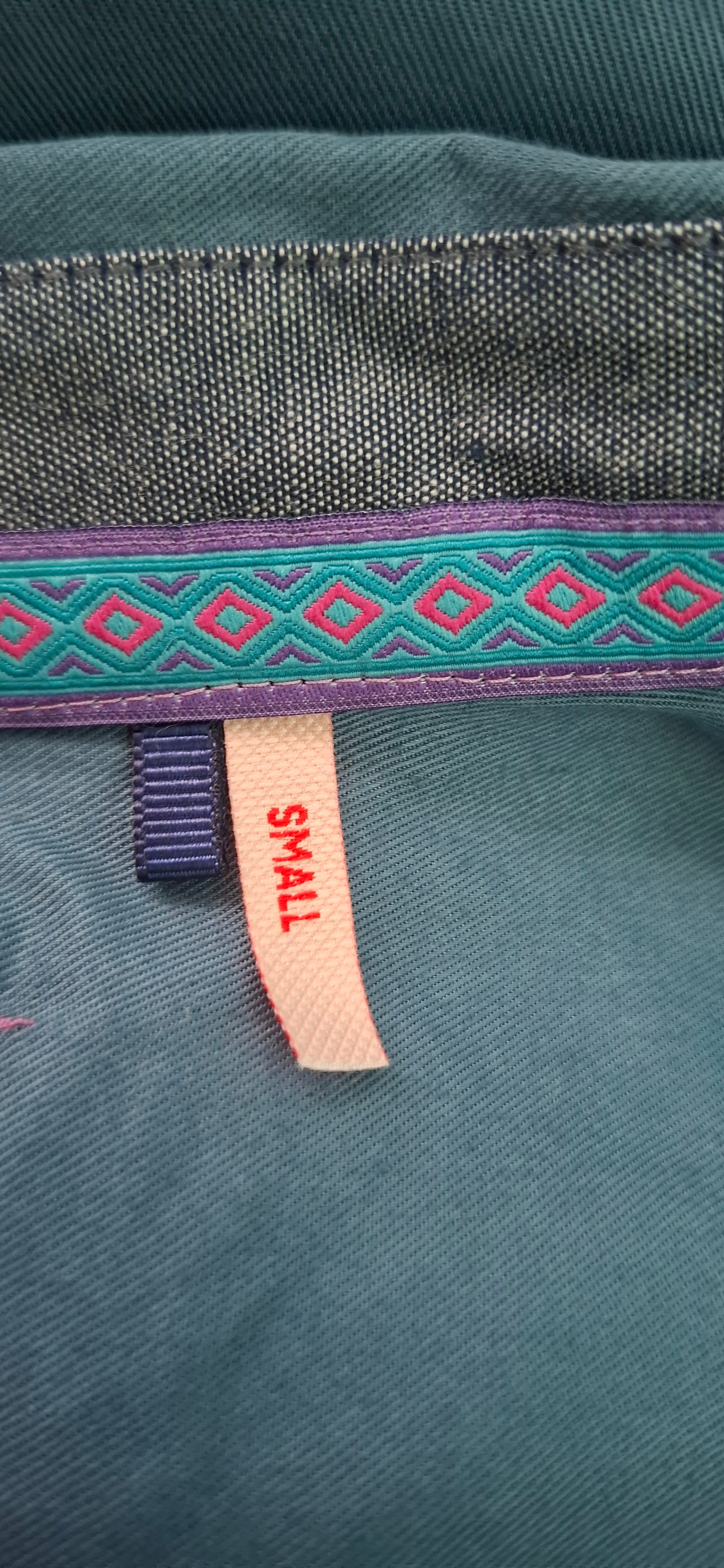 Koszula Damska J&JOY S TURKUS MORSKI Lyocell Haft Róże Ptak Premium