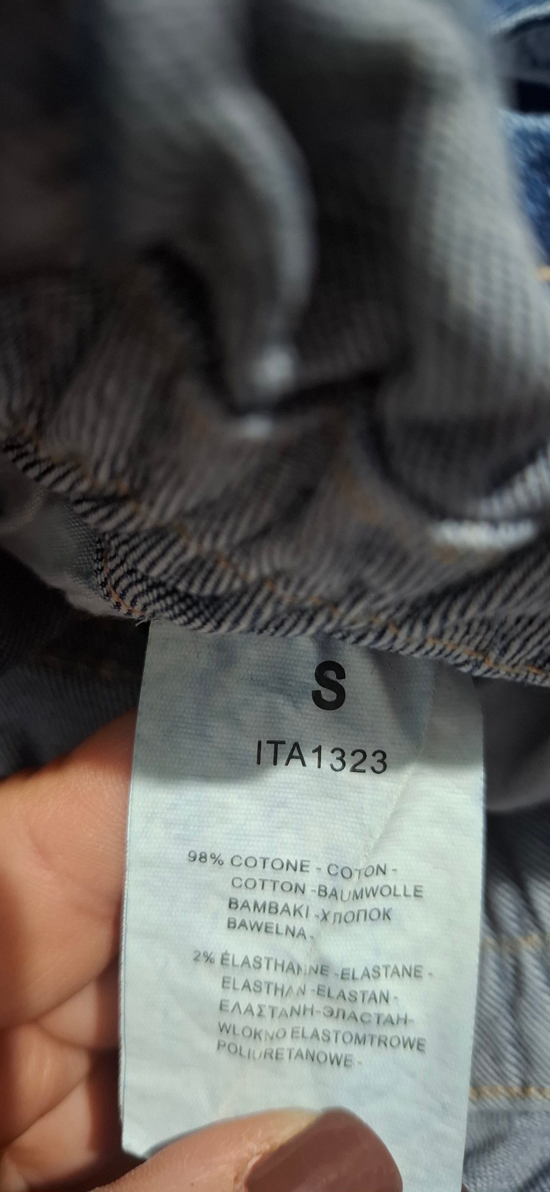 Jeansy PIU BELLA z Wysokim Stanem Paperbag S (36) Elastyczne, Bawełniane.