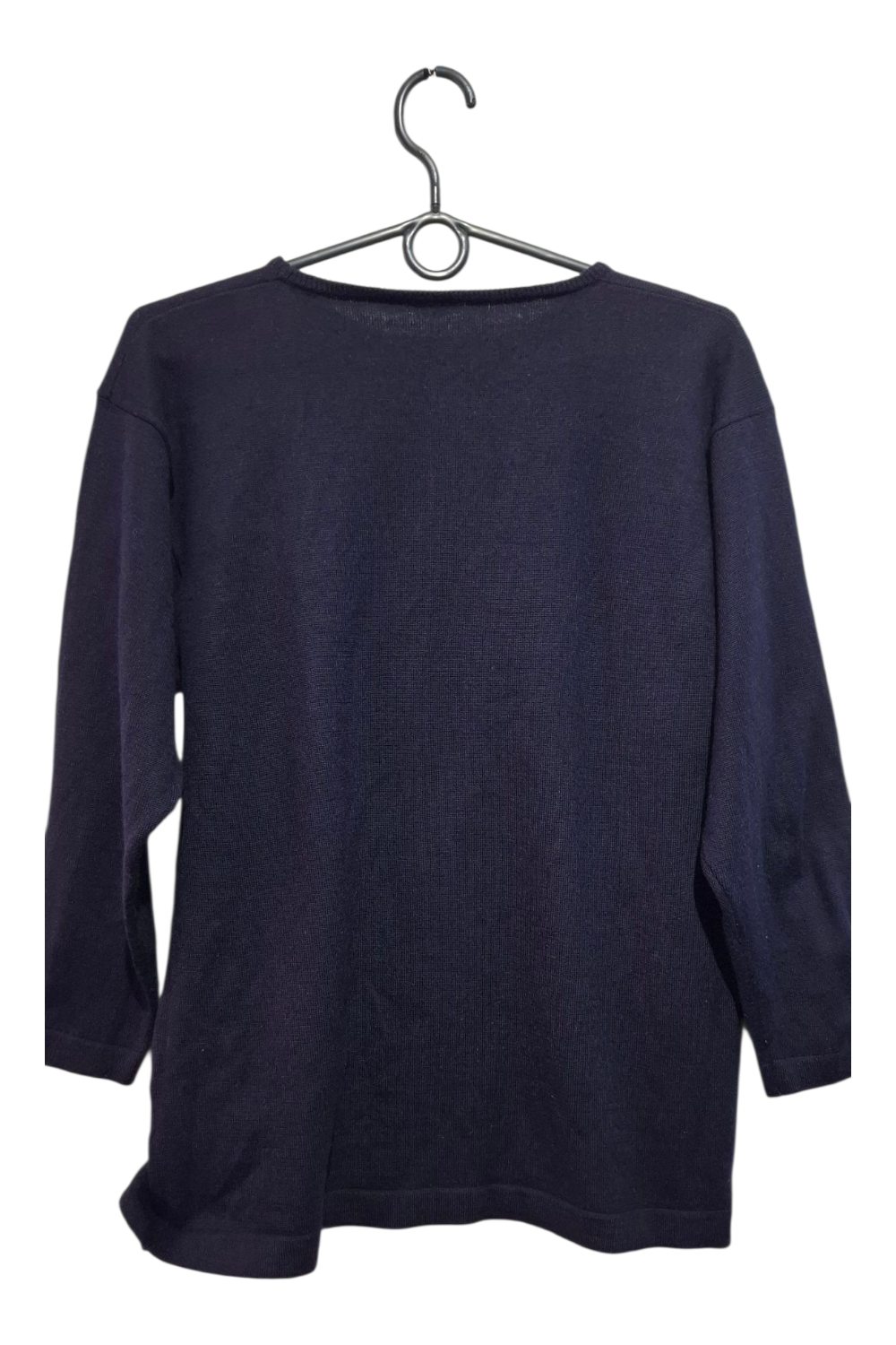 Granatowy Sweter Wełna/Akryl | Rozmiar M (Luźny) | Ciepły Basic