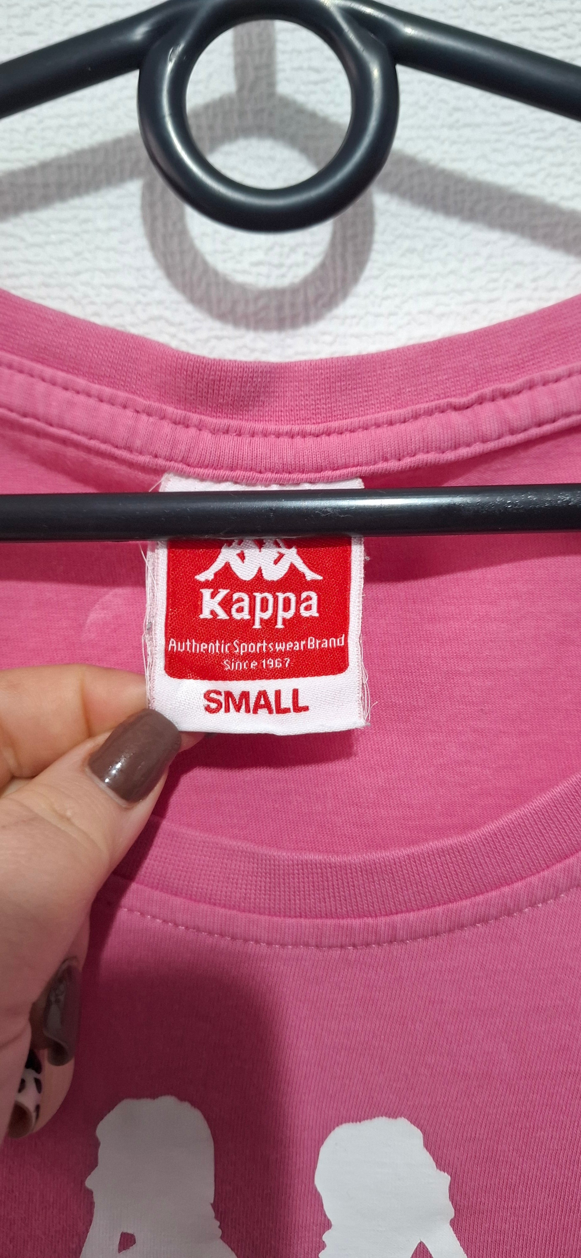 Różowa Koszulka T-Shirt Kappa Logo Omini Damska Rozmiar S