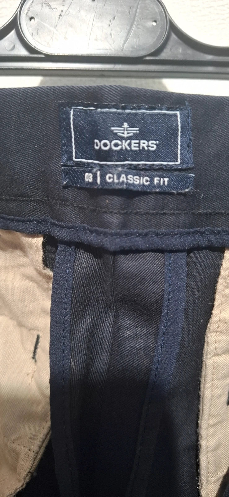 Klasyczne Granatowe Chinosy Dockers - Classics Fit - Rozmiar W30 L30