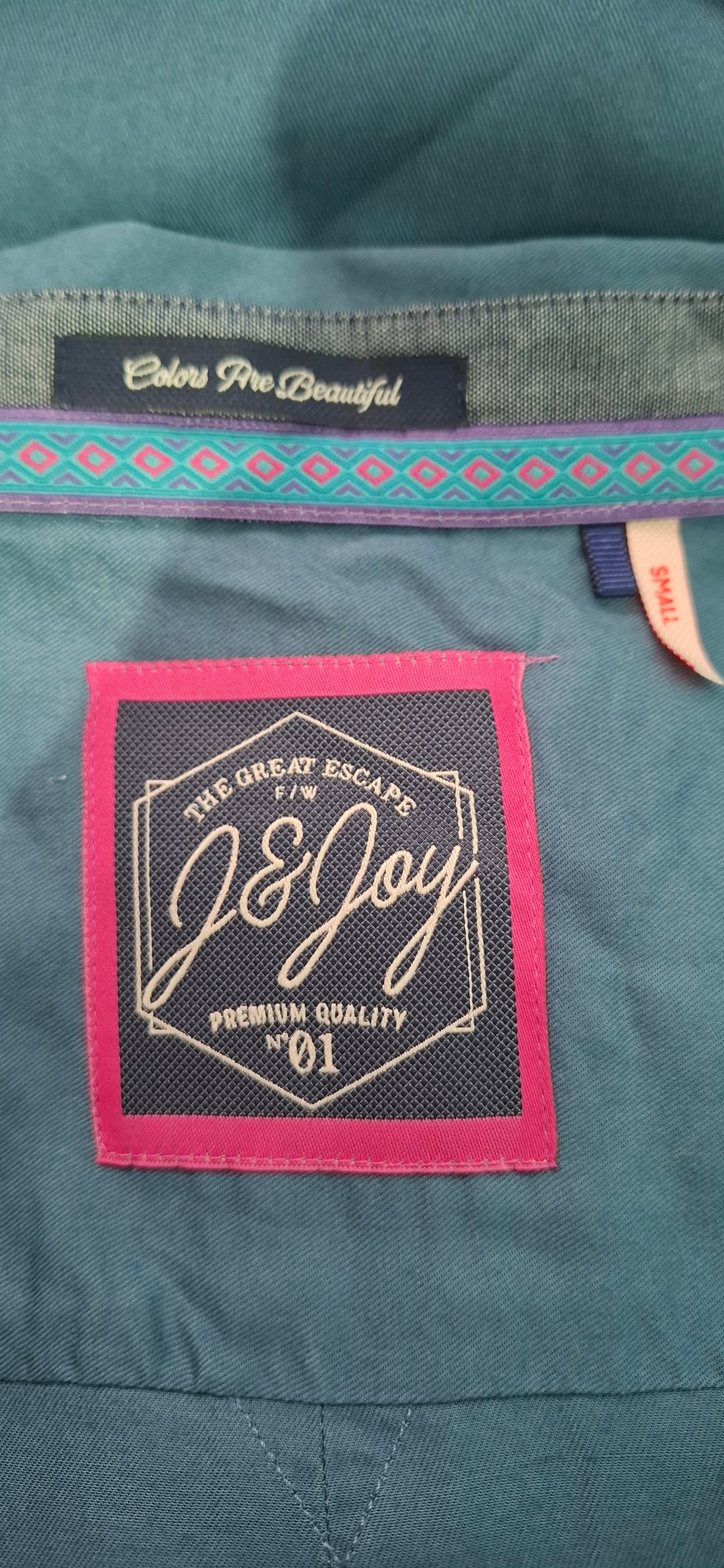 Koszula Damska J&JOY S TURKUS MORSKI Lyocell Haft Róże Ptak Premium