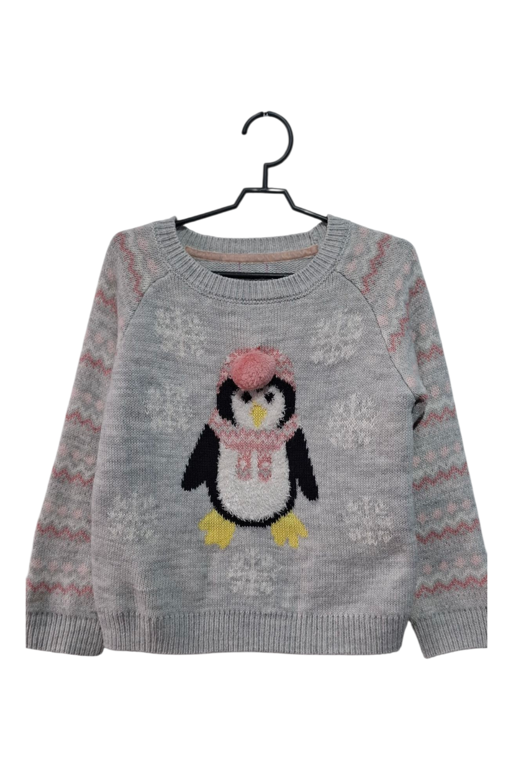 Pingwin Świąteczny Sweterek F&F 4-5 L. 110 cm Akryl/Poliester Zimowy