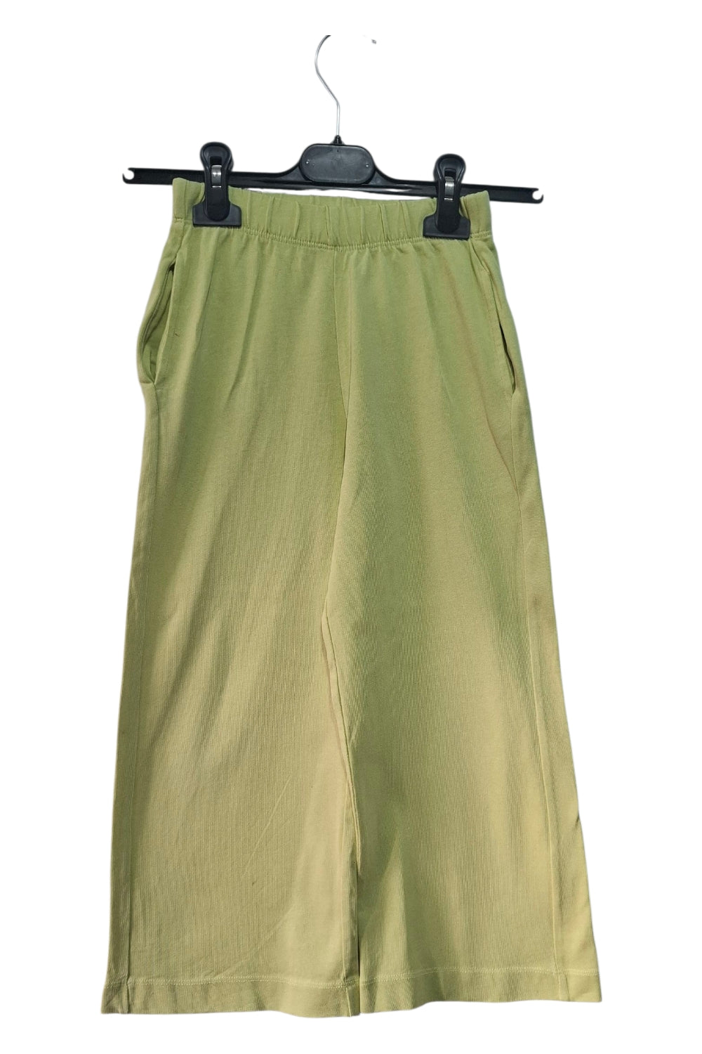 Dziecięce Spodnie Culottes Zielone Limonkowe Gumka 128