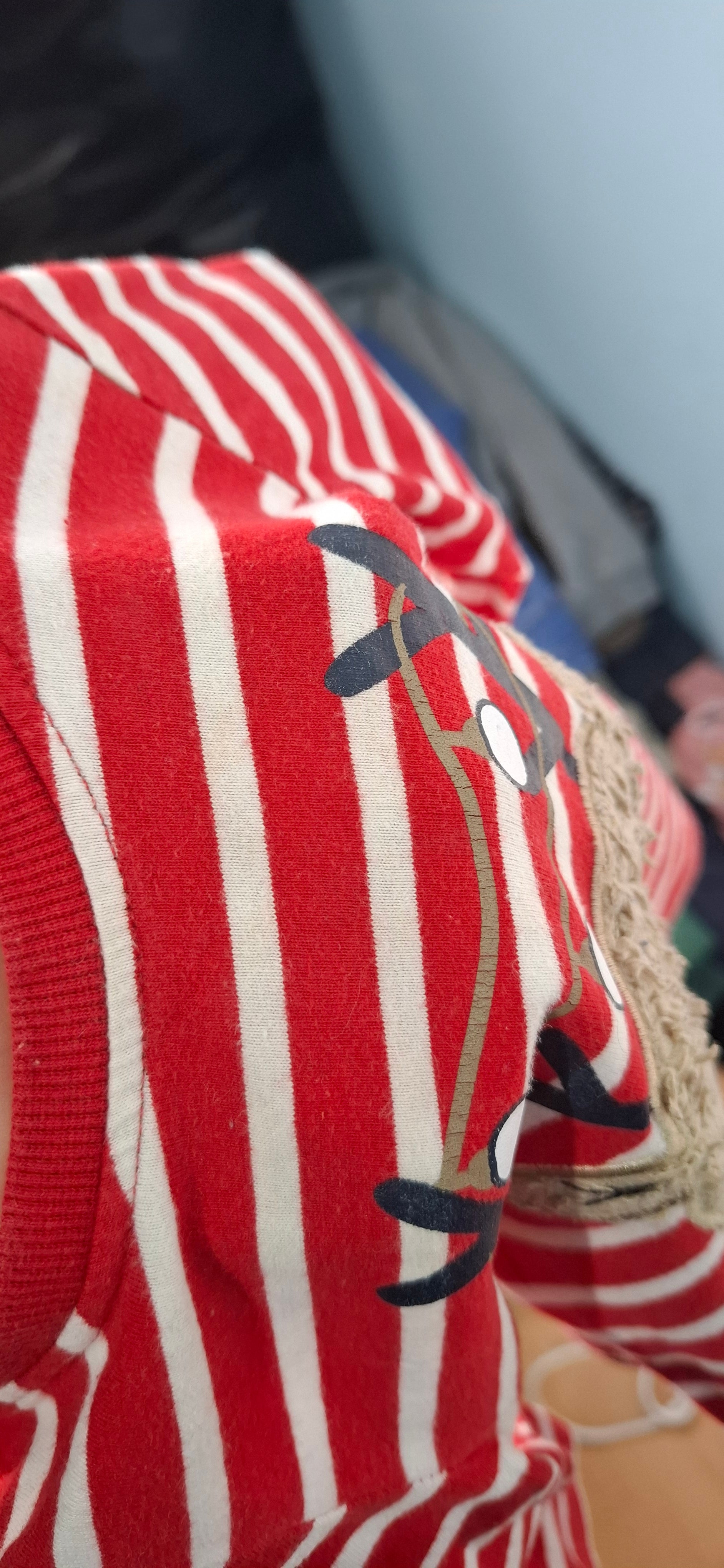 Świąteczna bluzka długi rękaw bobas dziecko r. 80