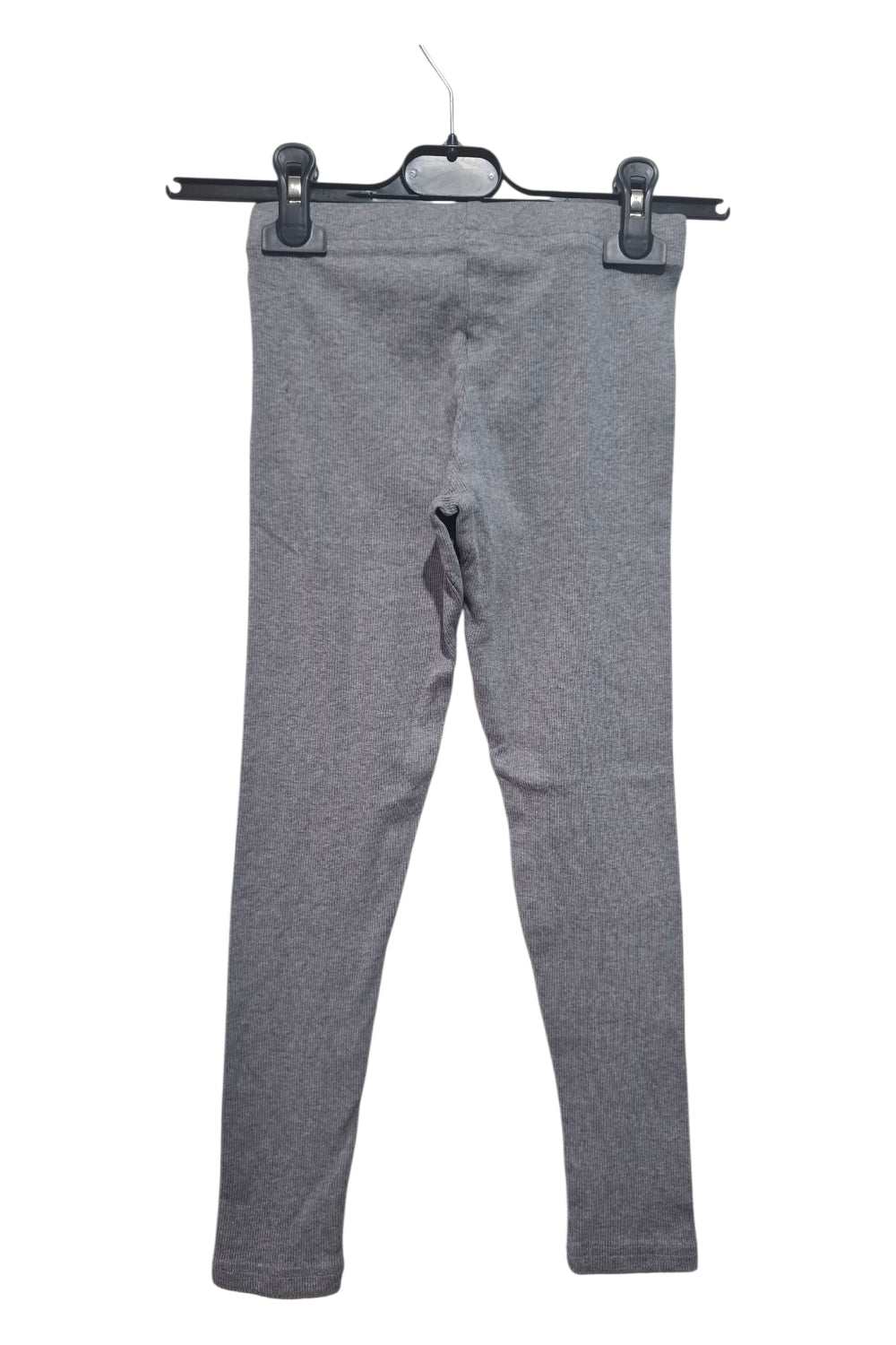 Legginsy Dziecięce R Kids Rozmiar 128 Bawełniane Prążkowane Rib Szare Melanżowe Getry Elastyczne Wygodne Spodnie Dziewczęce