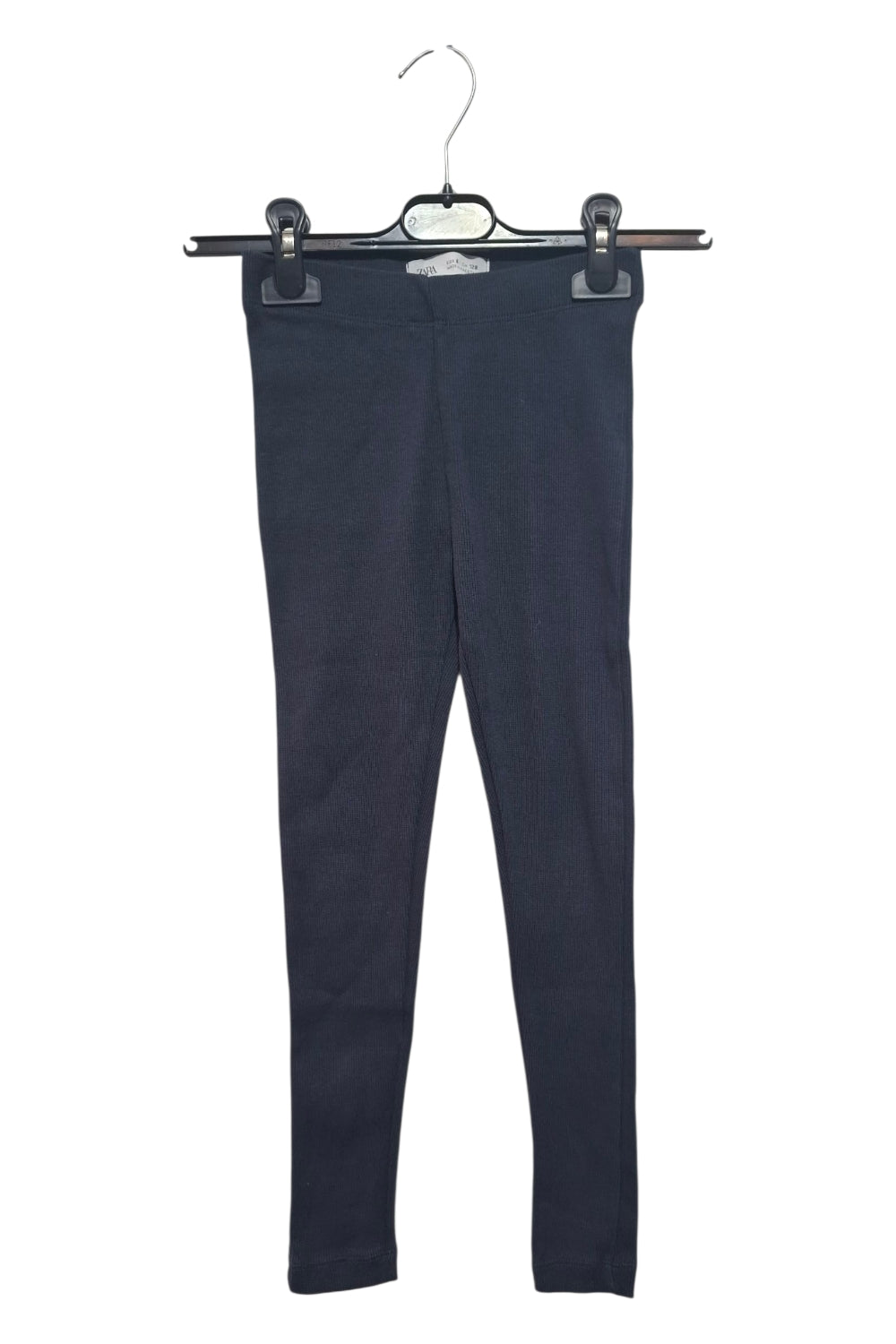 ZARA Prążkowane Legginsy (Granat/Czerń) | Rozmiar 8 lat (128 cm)