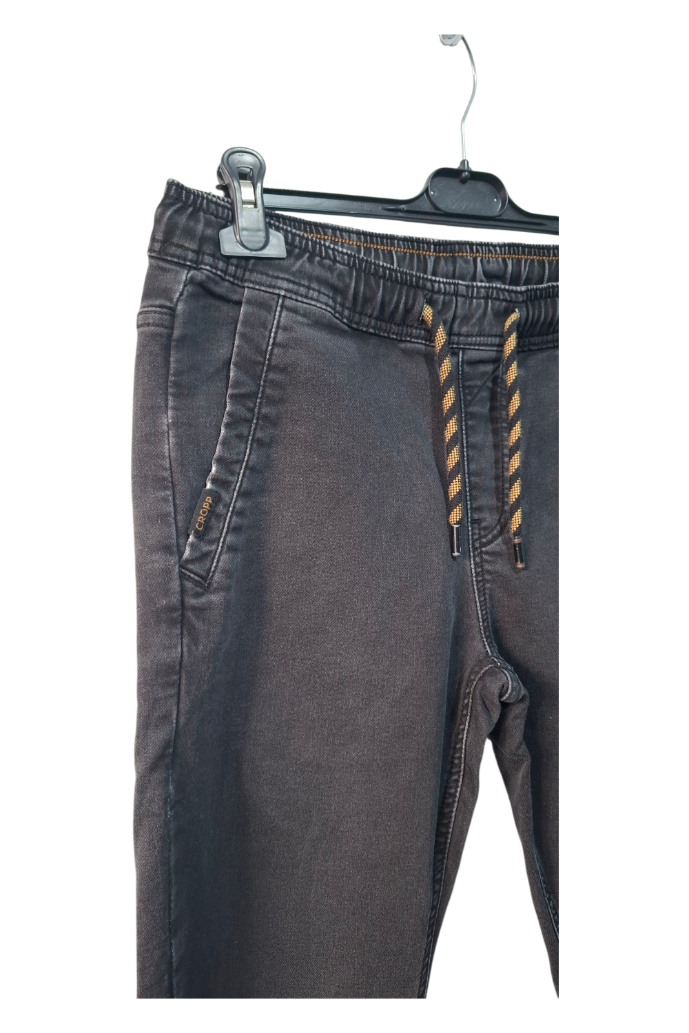 Cropp Denim Joggers W28 L32 Czarne Spodnie Dresowe Jeansowe Męskie/Unisex